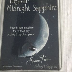 Woman’s 1 Carat Midnight Sapphire Stone one loose stone.  #29